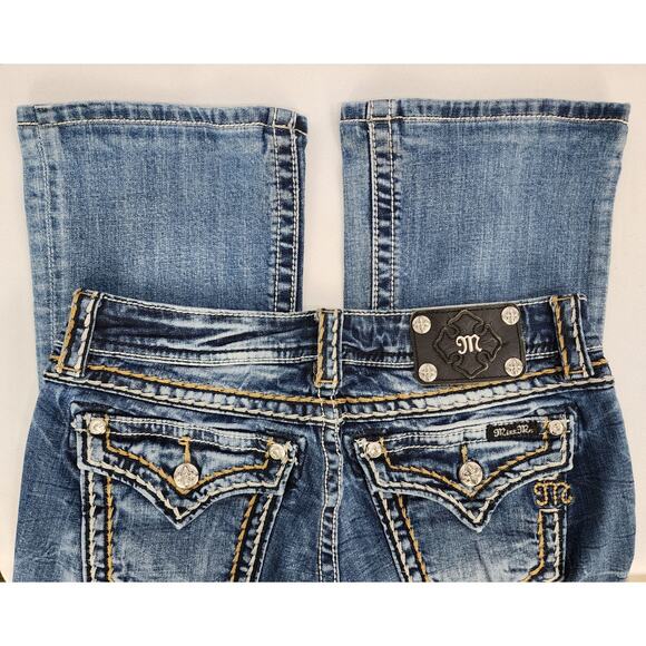 Miss Me Mid-Rise Bootcut Contrast Stitch Jeans 28L - Picture 2 of 11